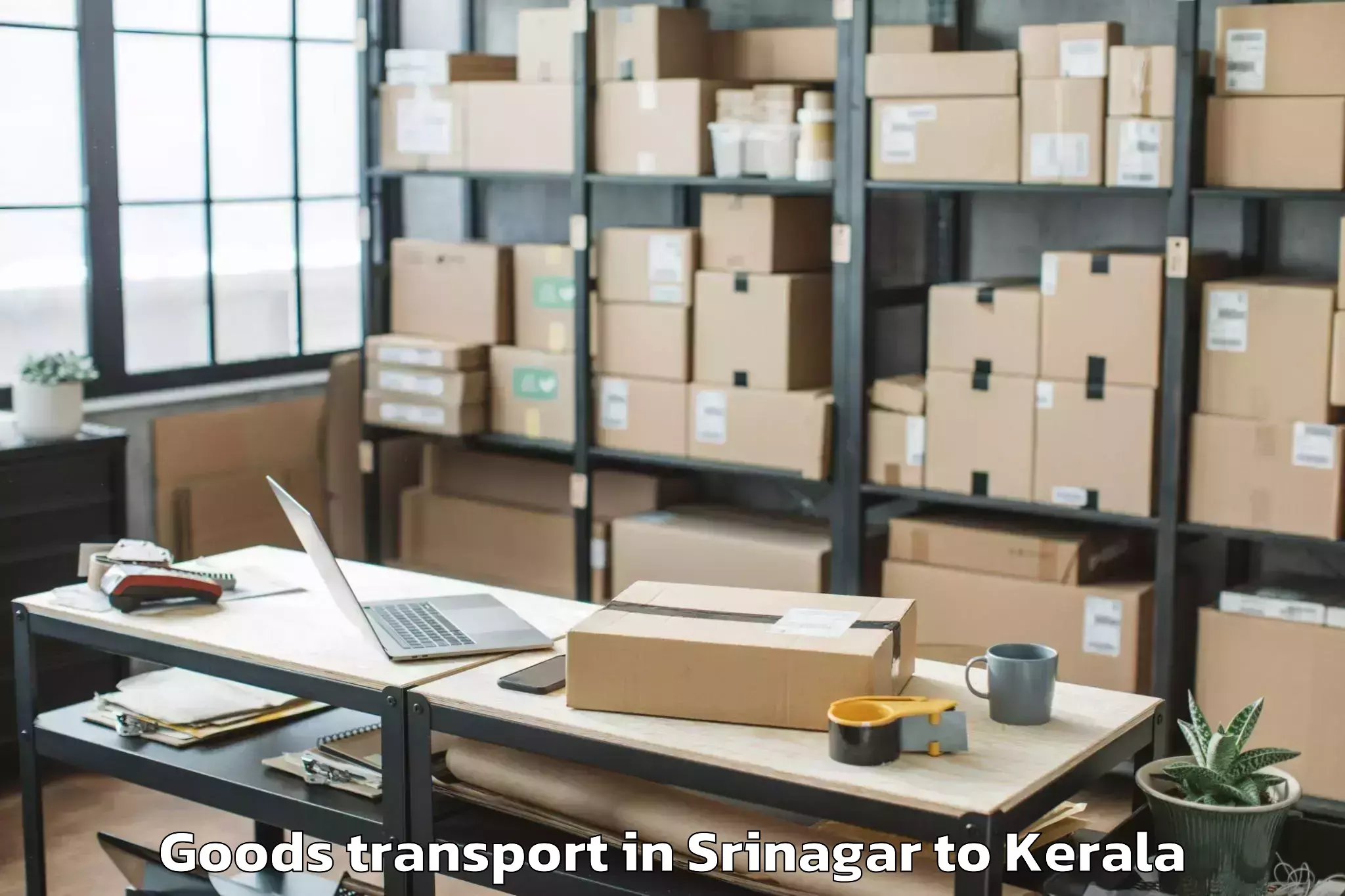 Expert Srinagar to Kozhenchery Goods Transport